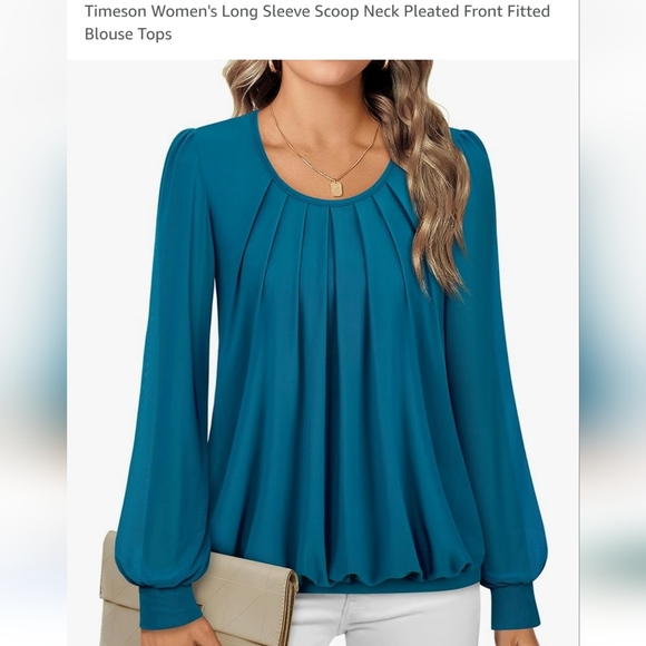 Amazon Tops - Womens long sleeve tops silk casual business casual